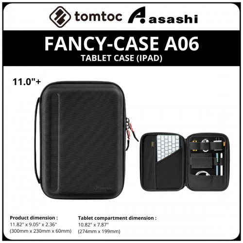 Tomtoc B06A2D1 (Black) FANCY-CASE A06 Tablet Case (Ipad) 11 Inch Plus