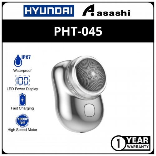 Hyundai PHT-045 Mini Electric Shaver - Silver (1Year)