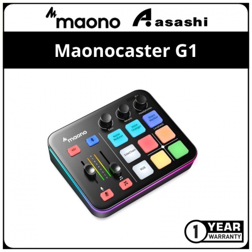 Maono Maonocaster G1 NEO Audio Mixer For Game Streamer - Black (1 yrs Limited Hardware Warranty)