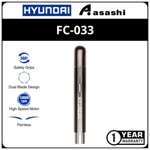 Hyundai FC-033 Electric Eyebrow Trimmer - Black (1Year)