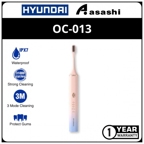 Hyundai OC-013 Electric Toothbrush - Pink (1Year)