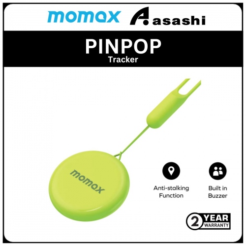 Momax PINPOP Apple Find My Certificated Tracker - Green (2Y)