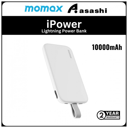 Momax iPower PD 3 10000mAh Power Bank (MFI Lightning ver.) - White (2Y)