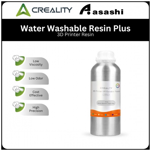 CREALITY LCD Water Washable Resin Plus 1kg,grey Resin