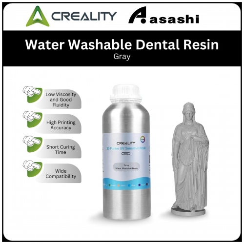 CREALITY Water washable dental resin,grey,1KG Resin