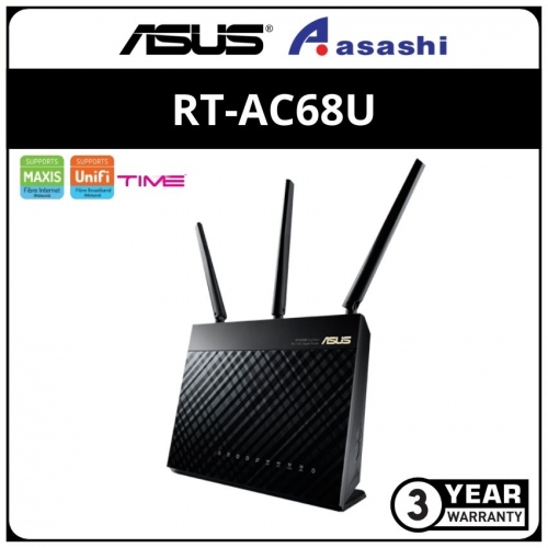 NEW ASUS (RT-AC68U) Wireless-AC1900 Dual-Band Gigabit Router