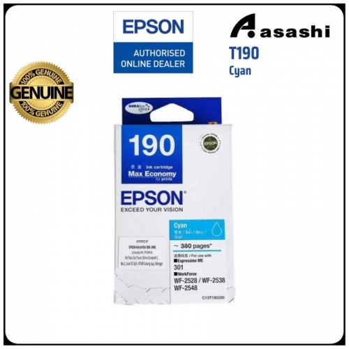 Epson C13T190290 T190 Cyan Ink Cartridge