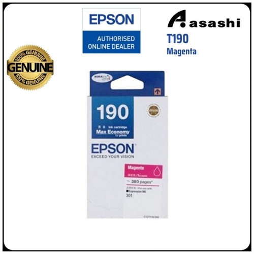 Epson CT13T190390 T190 Magenta Ink Cartridge