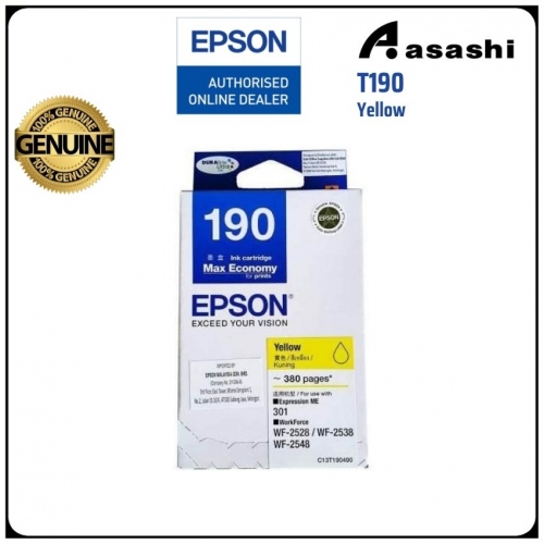Epson CT13T190490 T190 Yellow Ink Cartridge