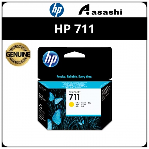 HP 711 29-ml Yellow Ink Cartridge (CZ132A)